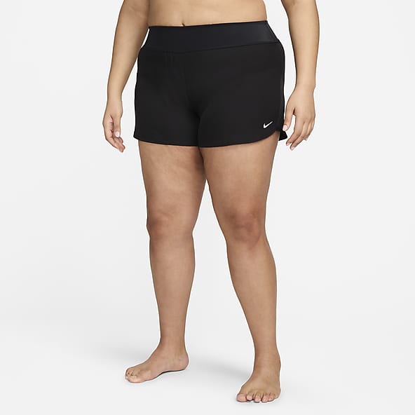 Nike black swim shorts womens store
